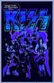 Kiss Blue Lightning Flocked Velvet Blacklight poster