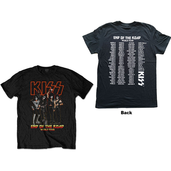 Kiss End Of The Road Tour Unisex T-Shirt Back print
