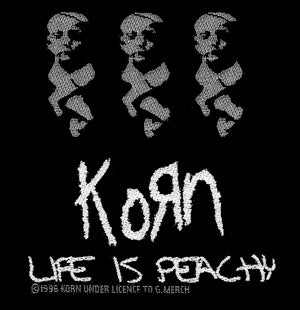Korn Life Is Peachy Woven Patch