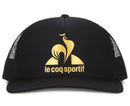 Le Coq Sportif Practice Trucker Cap Black Gold