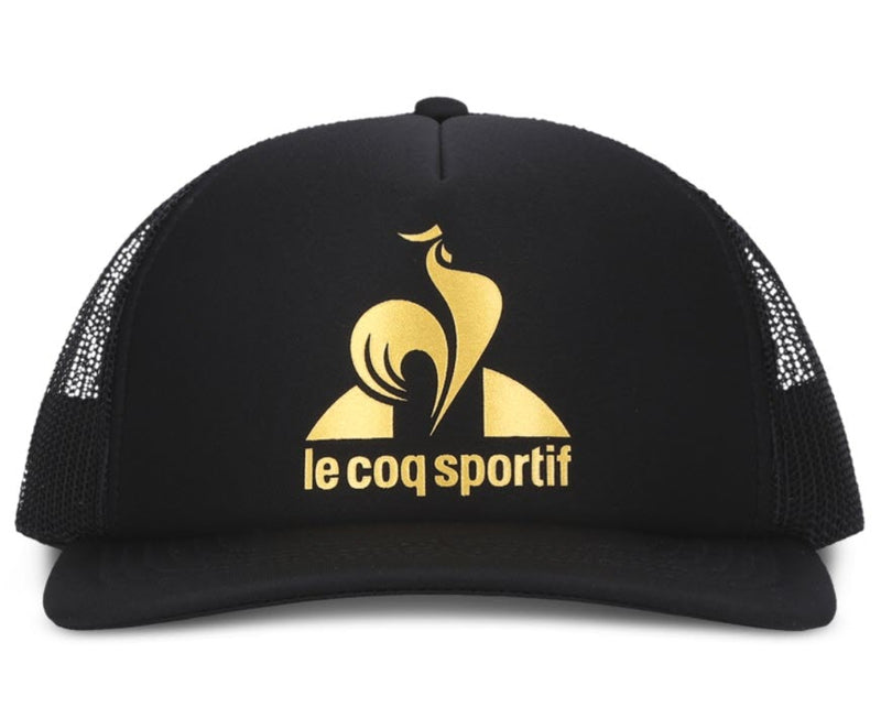 Le Coq Sportif Practice Trucker Cap Black Gold