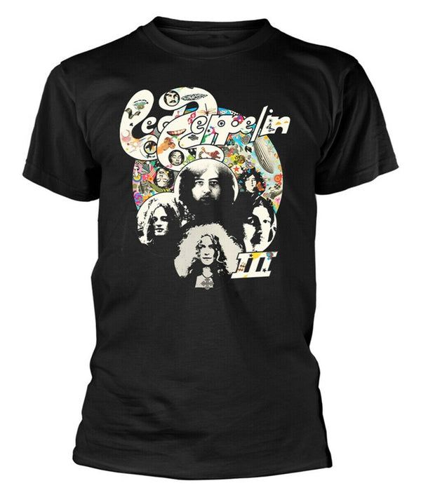 Led Zeppelin III Circle Unisex Tee T-Shirt Black