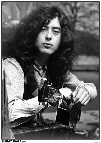 Led Zeppelin Jimmy Page 1970 Poster