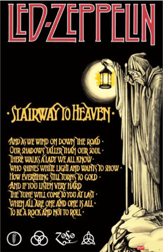 Led Zeppelin Stairway To Heaven Poster