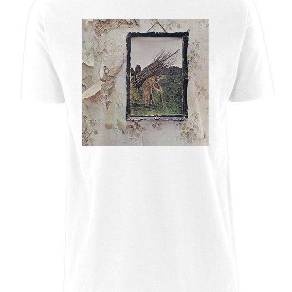 Led Zeppelin IV Album Cover White Unisex Tee T Shirt. Famous Rock Shop