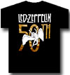 Led Zeppelin 50TH Logo Famous Rock Shop