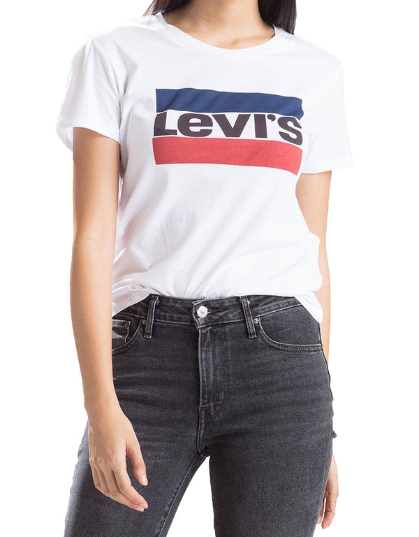  Levi's The Perfect Tee Sportswear Logo White GR Women's 173690297 Famous Rock Shop Newcastle 2300 NSW Australia
