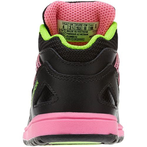 Reebok Kid's Toddler Versa Pump Omni Lite Black/ Pink/ Green