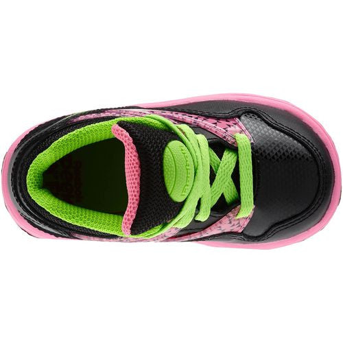 Reebok Kid's Toddler Versa Pump Omni Lite Black/ Pink/ Green