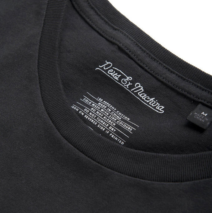 Deus Ex Machina Milan Address TShirt Black DNSS41065B Part of the Deus Ex Machina Classics collection. This regular fit pocket tee features front and back address prints, a soft wash and comfortable 180gsm combed cotton jersey construction. Designed and tested at the Deus House of Simple Pleasures, Camperdown Sydney  Famous Rock Shop 517 Hunter Street Newcastle 2300 NSW Australia
