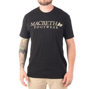 Macbeth Vintage Logo Vegan T-Shirt Black Famous Rock Shop 517 Hunter Street Newcastle 2300 NSW Australia