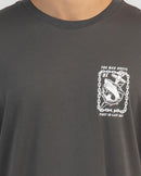 Mad Hueys Anchor Shark SS Tee Charcoal