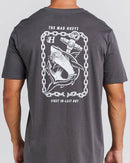 Mad Hueys Anchor Shark SS Tee Charcoal