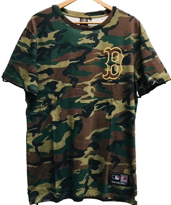 Majestic Athletic MLB Boston Red Sox Chesney Tee Woodland Camo