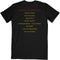 Megadeth Peace Sells Track List Unisex T-Shirt..