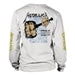 Metallica And Justice For All White Unisex Long Sleeve Tee.