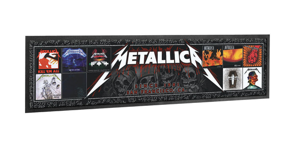 Metallica Albums Bar Runner 89CM X 25CM