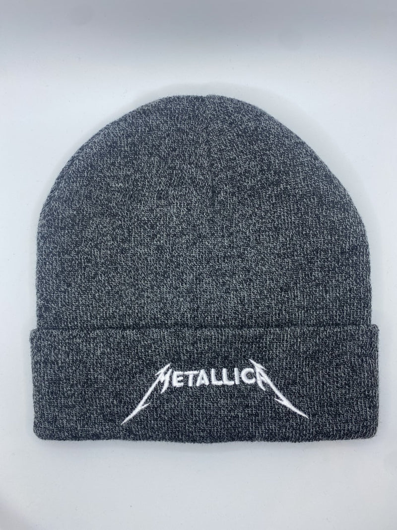 Metallica Beanie Logo Grey Black