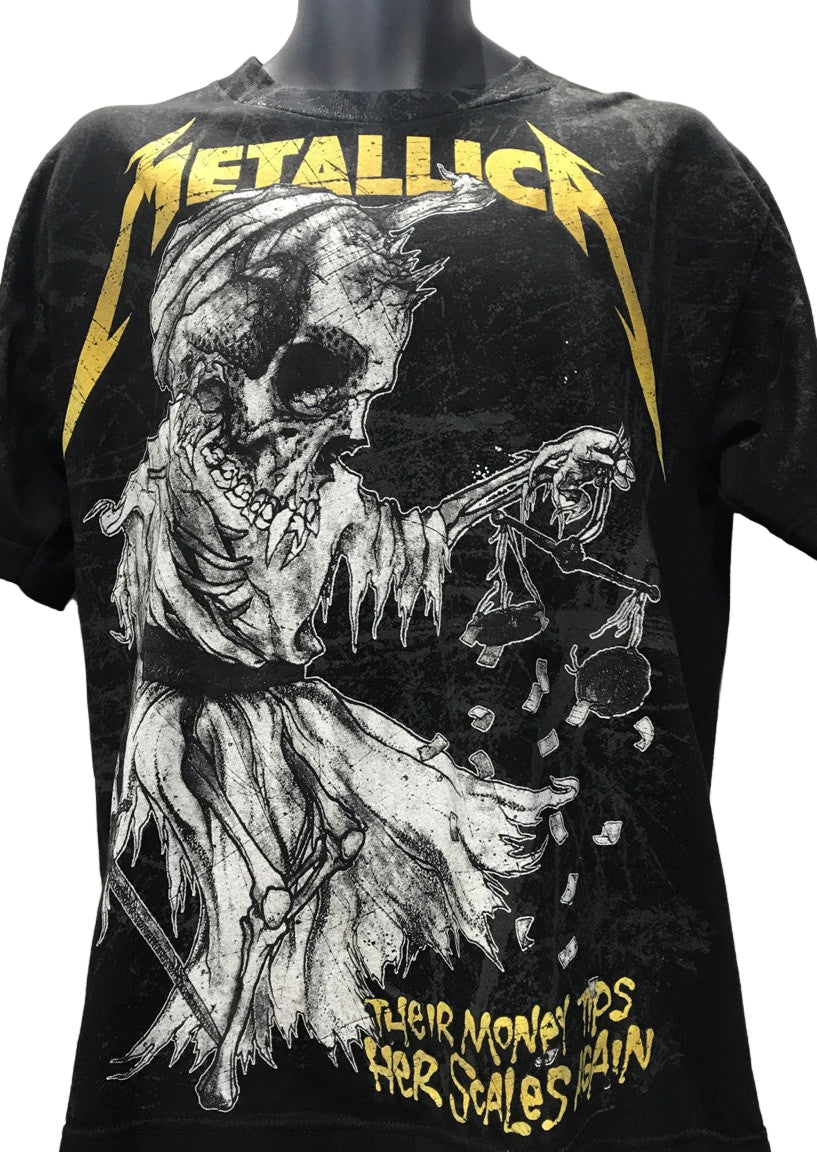 Metallica Their Money Tips Her Scales Again T-shirt Famous Rock Shop Newcastle, 2300 NSW Australia