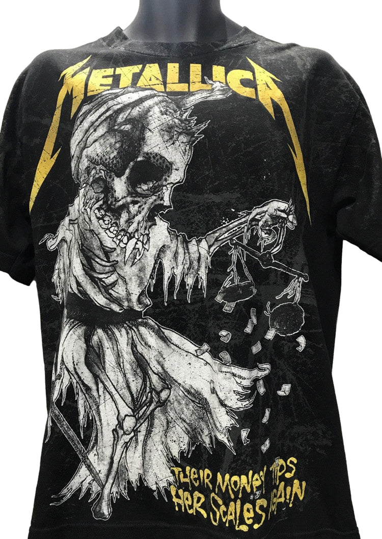 Metallica Their Money Tips Her Scales Again T-shirt Famous Rock Shop Newcastle, 2300 NSW Australia