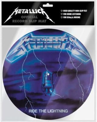 Metallica ride the lightning Record Slipmat 290 X 290