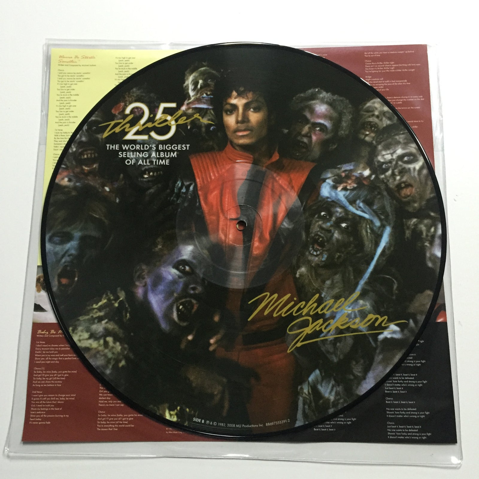 Michael Jackson 25th Anniversary Limited Edition Picture Vinyl LP ...