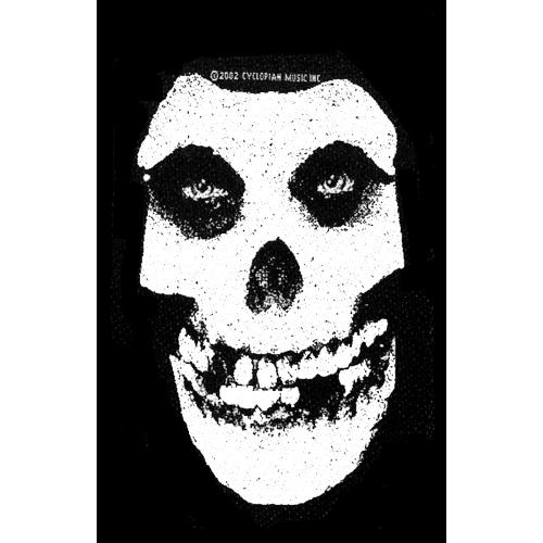 Misfits White Skull Sew On Patch