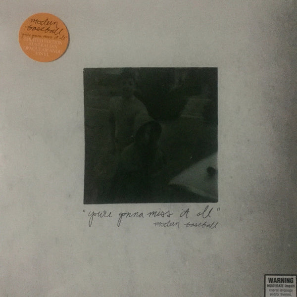 Famous Rock Shop Newcastle Records. Modern Baseball 'You're gonna miss it all' Limited Edition Australian Opaque Orange Vinyl SONG LIST Fine, Great Broken Cash Machine Rock Bottom Apartment The Old Gospel Chair Notes Charlie Black Timmy Bo Famous Rock Shop Newcastle 2300 NSW Australia