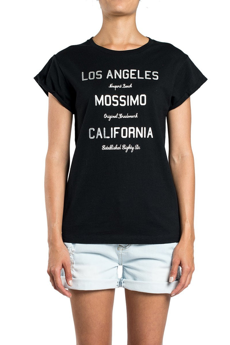 Mossimo Newport Beach Drop Back Tee Black