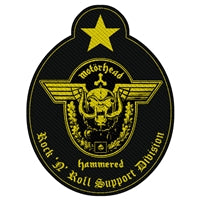 Motorhead Support Division Cut Out SP2932 Sew on Patch Famous Rock Shop