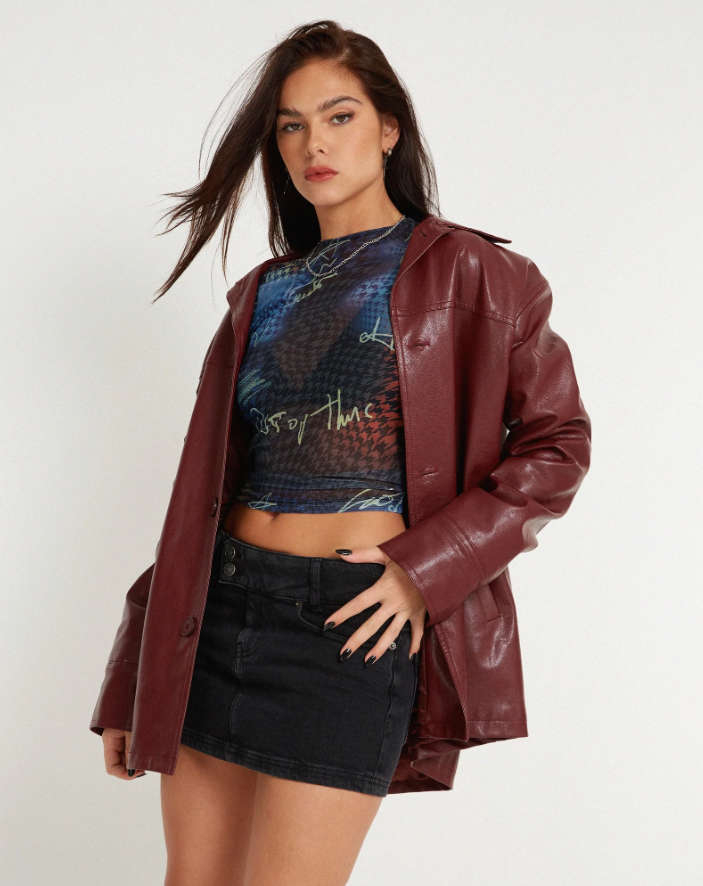 Motel Rocks Natari Punk Script LS Top