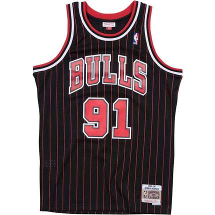 NBA Swingman Alternate Jersey Bull 95 Dennis Rodman number 91