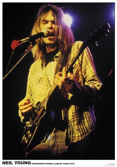 Neil Young Hammersmith Odeon London March 1976 Poster