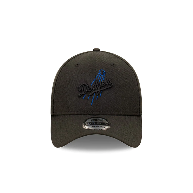 New Era 39THIRTY Los Angeles Dodgers Black Team Pop Fitted Cap 12865538 Famous Rock Shop Newcastle, NSW Australia. 1