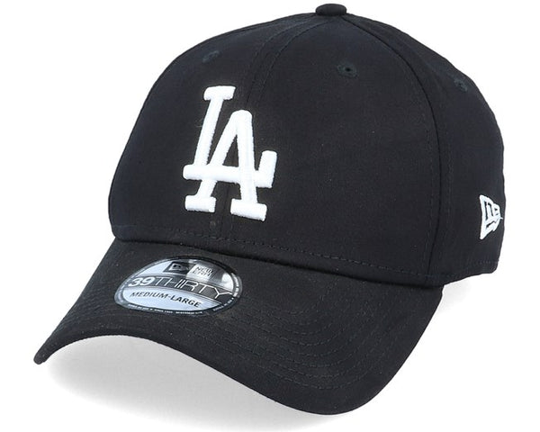 New Era 39Thirty MLB Los Angeles Dodgers Black White Cap Fitted