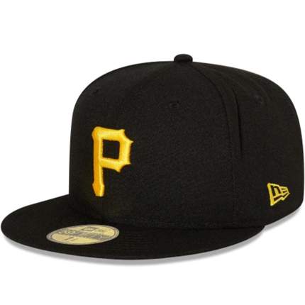 New Era 59Fifty MBL Pittsburgh Pirates Fitted Cap Black Famousrockshop