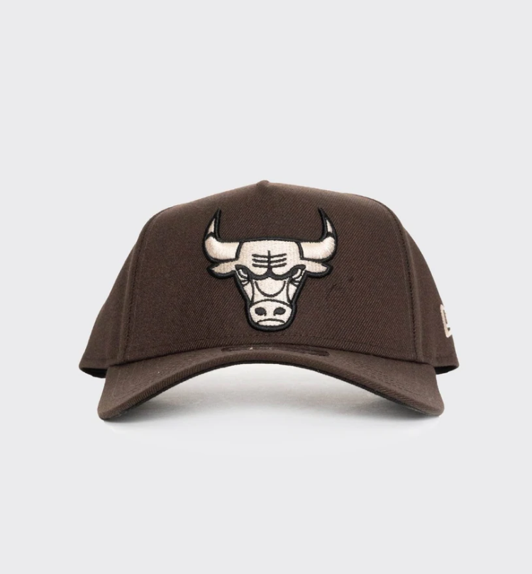 New Era Chicago Bulls 9FORTY A-Frame Adjustable Snapback Brown Stone Black 12865524 Famous Rock Shop Newcastle, NSW Australia. 2