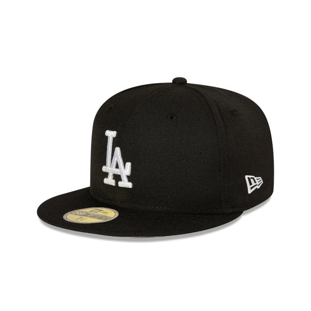 New Era Los Angeles Dodgers Black 59FIFTY Fitted Hat 70000604 Famous Rock Shop Newcastle, 2300 NSW. Australia. 1