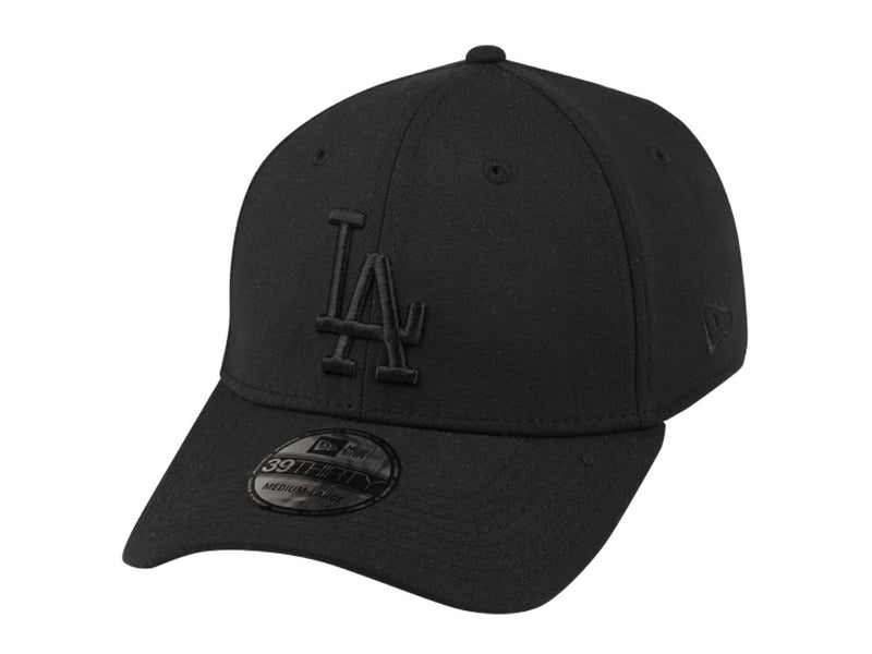 New Era 39Thirty MLB Los Angeles Dodgers Black Black Cap Fitted Famous Rock Shop Newcastle NSW Australia