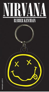 Nirvana Smily Rubber Keyring