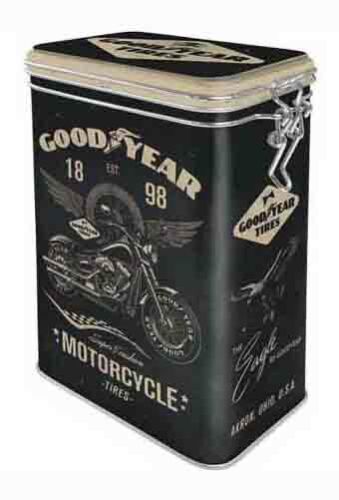 Nostalgic-Art Clip Top Tin Goodyear - Motorcycle