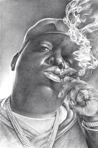 Notorious Big Biggie Sketch Poster