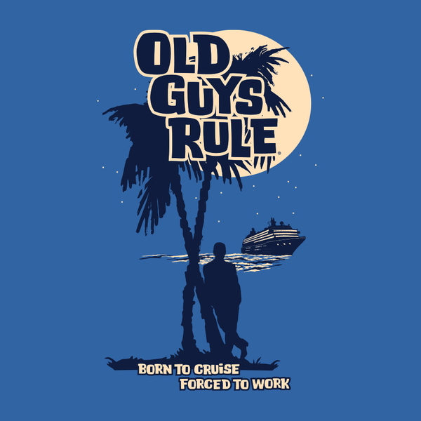OGR Born To Cruise Royal Men's T-Shirt Old Guys Rule