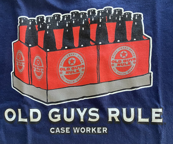 OGR Case Worker Old Guys Rule Navy T-Shirt