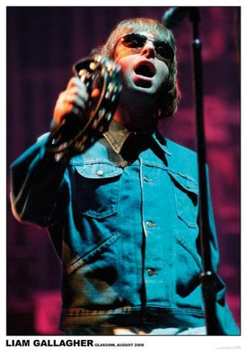 Oasis Liam Gallagher Glasgow 2000 Poster