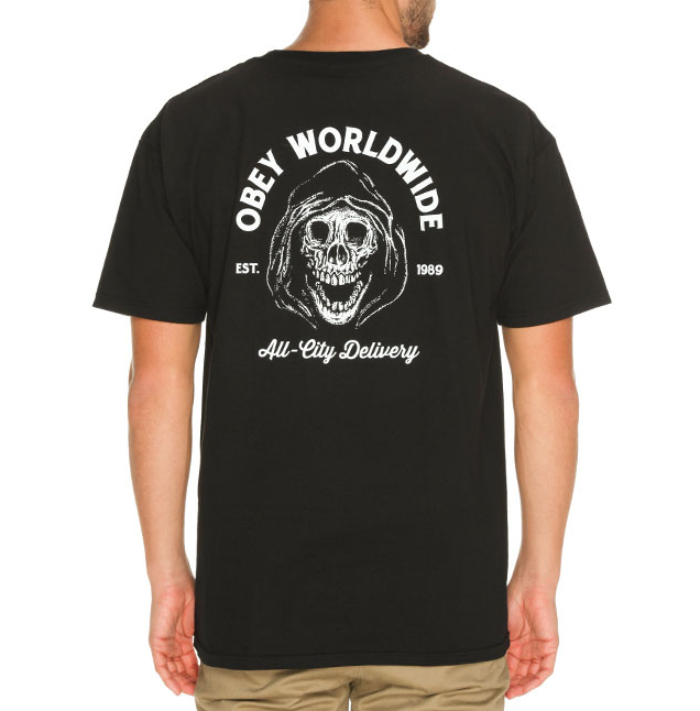 Obey All City Delivery T-Shirt Black