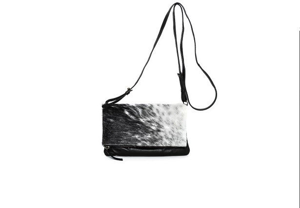 Oran Leather Danni Black Clutch