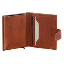 Leather Smart Card Holder Wallet Tan 3644