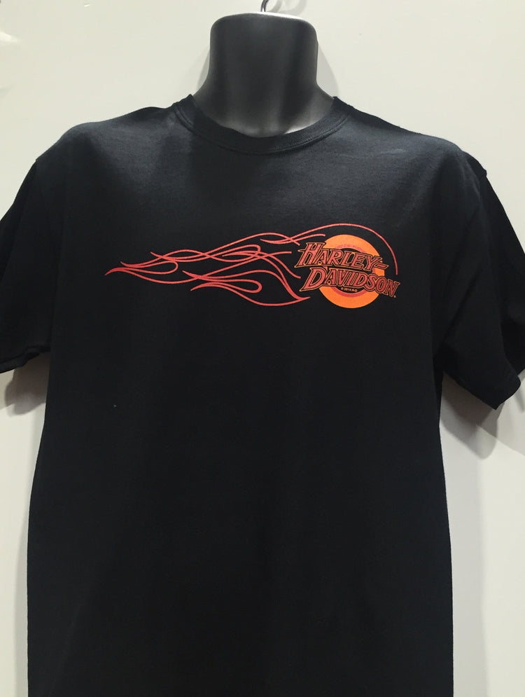 Harley Davidson 'Flaming Ball' T-Shirt  Famous Rock Shop Newcastle 2300 NSW Australia