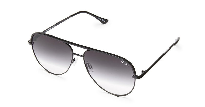 Quay Australia High Key Black Fade Sunglasses Mirror QUAY x DESI PERKINS